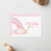 レインボーガールサンキューノートカード ノートカード (正面/裏面インサイチュ)