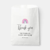 レインボーガールベビーシャワー フェイバーバッグ (正面)