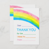 レインボーキッズサンキューカード サンキューカード (正面/裏面)