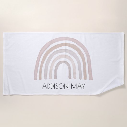 レインボーキッズビーチタオル ビーチタオル (正面)