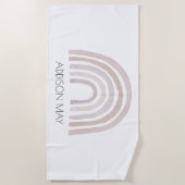 レインボーキッズビーチタオル ビーチタオル (正面)