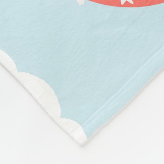 レインボーキッズマジカルパターン フリースブランケット (角)