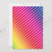 レインボーキッズローラースケートで滑る誕生日パーティー 招待状 (裏面)