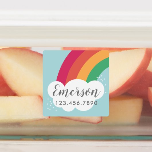 レインボーキッズ防水ステッカーラベル ラベル (貼付)