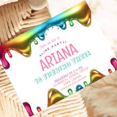 レインボーキッズ3rdスライムバースデーパーティー 招待状