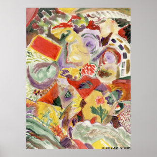 「レインボーキッチン」アートポスタープリント ポスター