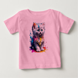 レインボーキットンTシャツ ベビーTシャツ