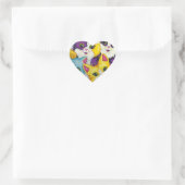 レインボーキティ猫カスタムステッカーガールズハート ハートシール (バッグ)