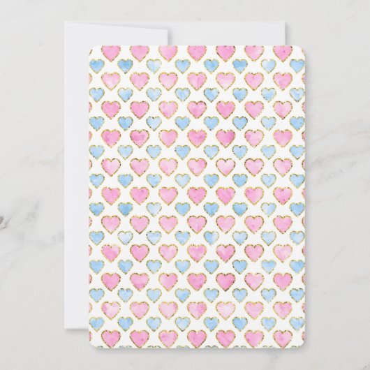 レインボーキャッスルガールズバースデーパーティー招待状 招待状 (裏面)