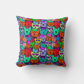 レインボーキャッツ クッション (正面)