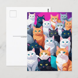 レインボーキャッツ、ポストクロッシング ポストカード