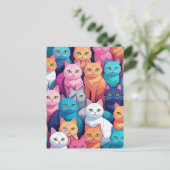 レインボーキャッツ、ポストクロッシング ポストカード (スタンド正面)