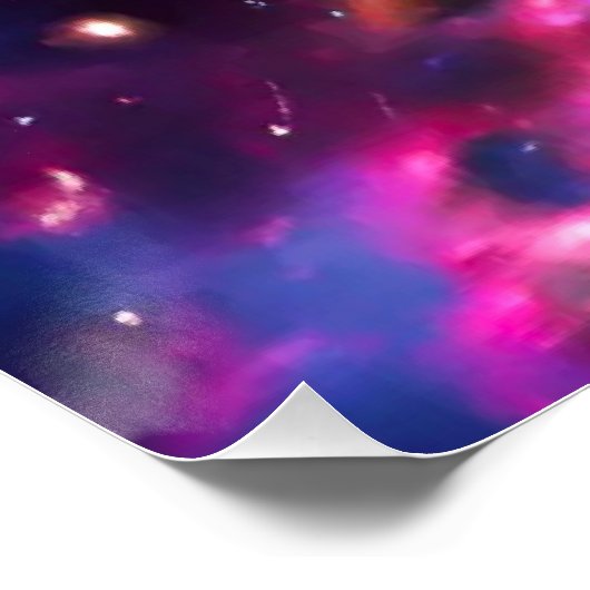 レインボーキャットアイネブラ銀河系光沢ポスター ポスター (コーナー)