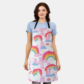 レインボーキャットランド エプロン (着用した状態)