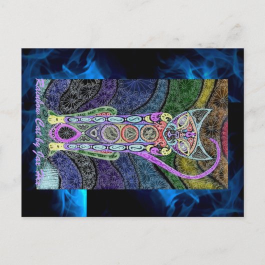 レインボーキャット ポストカード (正面)