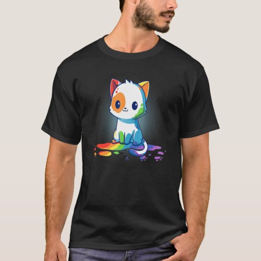 レインボーキャット Tシャツ (正面)