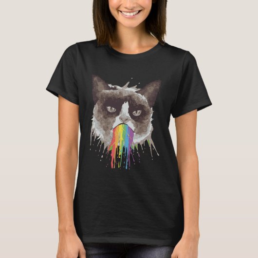 レインボーキャット Tシャツ (正面)