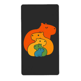 レインボーキャピバラ ラベル