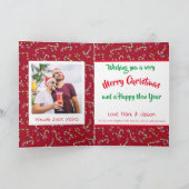 レインボーキャンディカネスプライドクリスマスホリデーカード シーズンカード (内部)