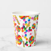 レインボーキャンディキャンディランドスウィート16誕生日パーティー 紙コップ (裏面)