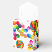 レインボーキャンディスウィートバースデーパーティーカスタムの好意 フェイバーボックス (オープン)