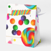 レインボーキャンディスウィートバースデーパーティーカスタムの好意 フェイバーボックス (裏面サイド)