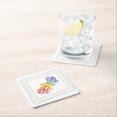 レインボーキャンディダイヤモンド紙コースター ペーパーコースター (インサイチュ)