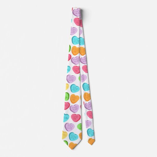 レインボーキャンディハートネックタイ ネクタイ (正面)