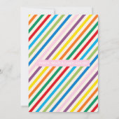 レインボーキャンディバースデーパーティーへの招待 招待状 (裏面)