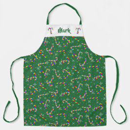 レインボーキャンディーキャンセクリスマス エプロン