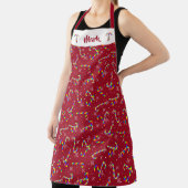 レインボーキャンディーキャンセクリスマス エプロン (インサイチュ)