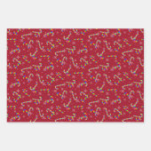 レインボーキャンディーキャンセクリスマス ラッピングペーパーシート (正面2)