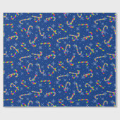 レインボーキャンディーキャンセクリスマス ラッピングペーパー (フラット)