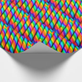 レインボーキャンディーケーン ラッピングペーパー (角)