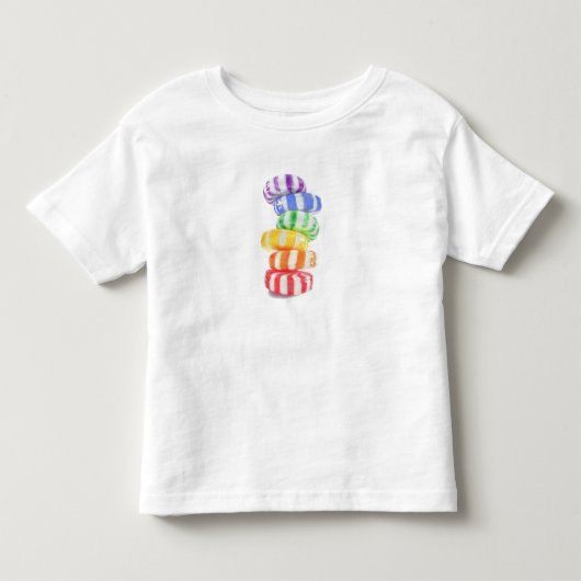 レインボーキャンディー 幼児用Tシャツ トドラーTシャツ (正面)