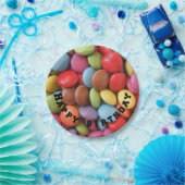 レインボーキャンディ紙プレート ペーパープレート (パーティー)