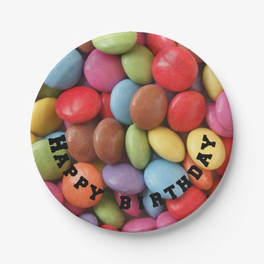 レインボーキャンディ紙プレート ペーパープレート (正面)