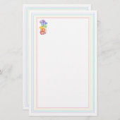 レインボーキャンディ5.5x8.5文房具 便箋 (正面/裏面)