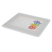 レインボーキャンディ6x7ガラス切削盤 カッティングボード (角)