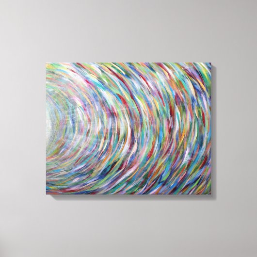 レインボーキャンバスオリジナル絵画の印刷 キャンバスプリント (正面)