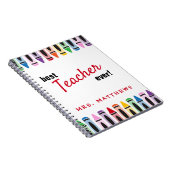 レインボーキュートカラークレヨン先生ギフト ノートブック (右側)