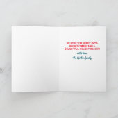 レインボーキュートフローラハンドドローカラフルドカスタム シーズンカード (内部)