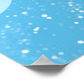 レインボーキラキラキラキラ輝くユニコーンホーン顔パーティー ポスター (角)