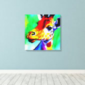 レインボーキリン張りキャンバス キャンバスプリント (インサイチュ (ウッドフロア))