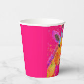 レインボーキリン水の色ジャングルかわいい赤ちゃんシャワー 紙コップ (右)