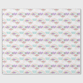 レインボーキリン顔誕生日 ラッピングペーパー (フラット)