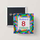 レインボーキルトカスタマイズ可能年齢 缶バッジ (正面&裏面)