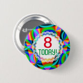 レインボーキルトカスタマイズ可能年齢 缶バッジ (正面&裏面)