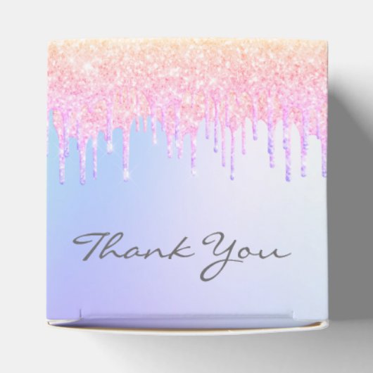 レインボーキンセアニェラグリッターバラ感謝してい金ゴールドユー フェイバーボックス (上部)