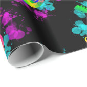 レインボーギターミュージックをテーマにした ラッピングペーパー (ロールコーナー)